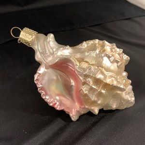 🎄Old World Christmas Glass Conch Shell Christmas Ornament